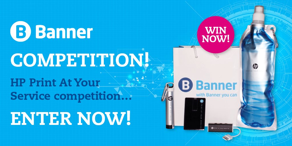 Banner_1's tweet photo. Get the ultimate #FridayFeeling by entering our #competition! To celebrate the launch of @HP's Print at Your Service plan, we're giving away 50 HP goody bags at the end of this month! Like, retweet and follow by the 30th Nov for your chance to #win! https://t.co/A66kstTyn1
