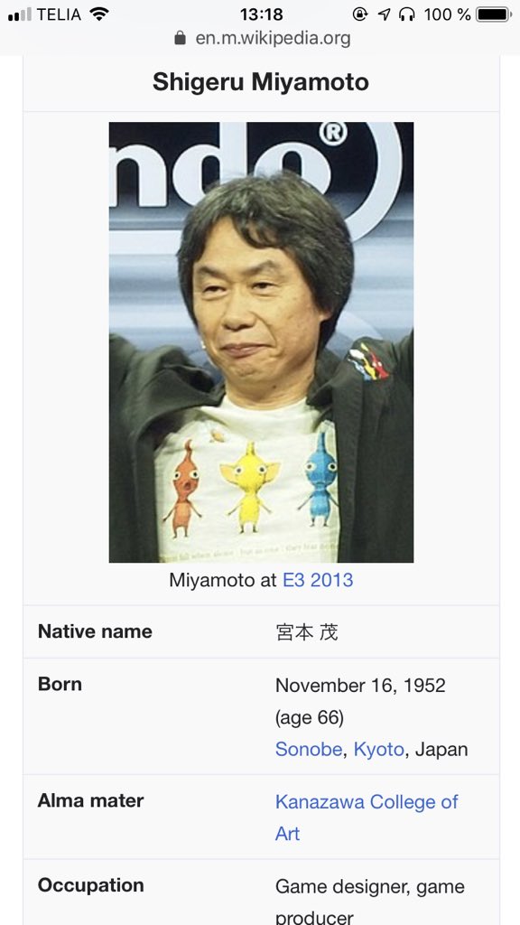 HAPPY BIRTHDAY SHIGERU MIYAMOTO THANK YOU FOR ERRTHANG  