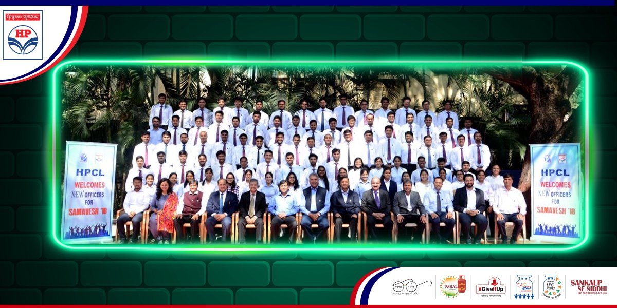 HPCL's tweet photo. We welcome another batch of bright engineers who have chosen @HPCL as their dream employer for the #EVP we offer. Our best wishes to them for a great #Career. At #HPMDI, it's our endeavour to provide them all required L&amp;D opportunity https://t.co/HO3eftdQ2X