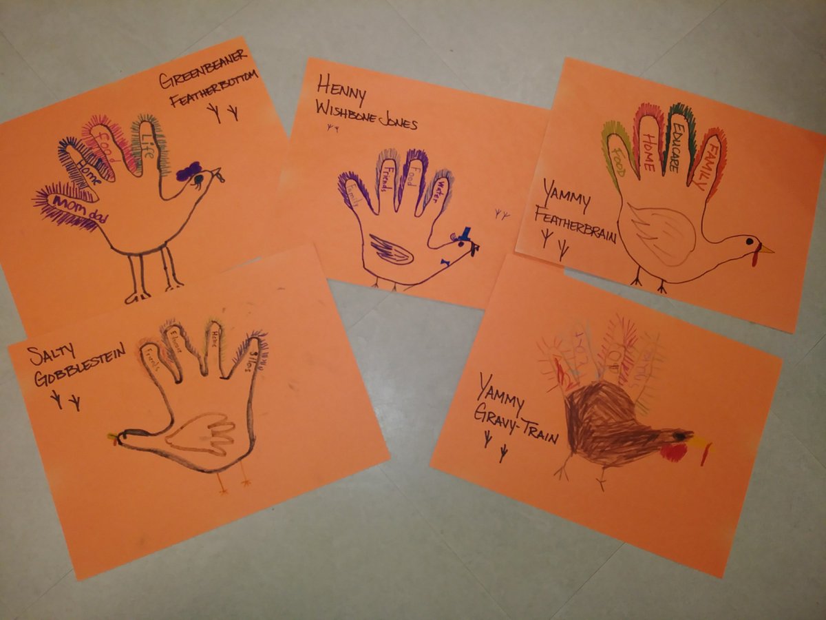 fmteducare's tweet photo. In Older Educare we made Thankful-Turkeys 🧡and we all received a turkey name 😂 #WeMadeThis #WeAreThankful #IsItReallyNovember #MyTurkeyNameIsYammyFeatherbrain 😂 #WhatIsYours https://t.co/KSEJ9Yp59g