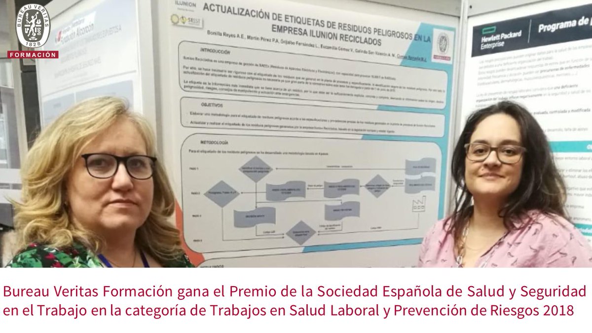 BureauVeritasCU's tweet photo. 📰El equipo de #PRL de #BureauVeritas #Formación obtiene el Premio de la Sociedad Española de Salud y Seguridad en el Trabajo @SCastellanaMST en el #3conNPRL ▶️https://t.co/tvvJBrxE7x https://t.co/tmAQA7VNJp