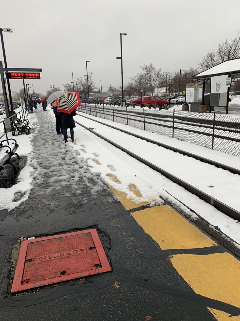 MizzBritta's tweet image. Heh @MBTA_CR - you knew it was going to snow. Why not get a head start and salt the area in #Norwood Central. #WinterFail #IceEverywhere cc: @KeolisBoston