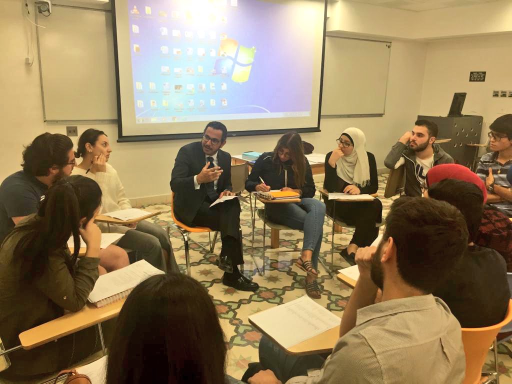 UNESCWA's tweet photo. #ModelESCWA 2018 is happening tomorrow! 70 students from @AUB_Lebanon &amp; @USJLiban will be simulating a ministerial session, the regional commission’s governing body. They’ve been preparing for several weeks to debate issues related to conflict and development in the Arab region. https://t.co/npPbaZ0Eqk
