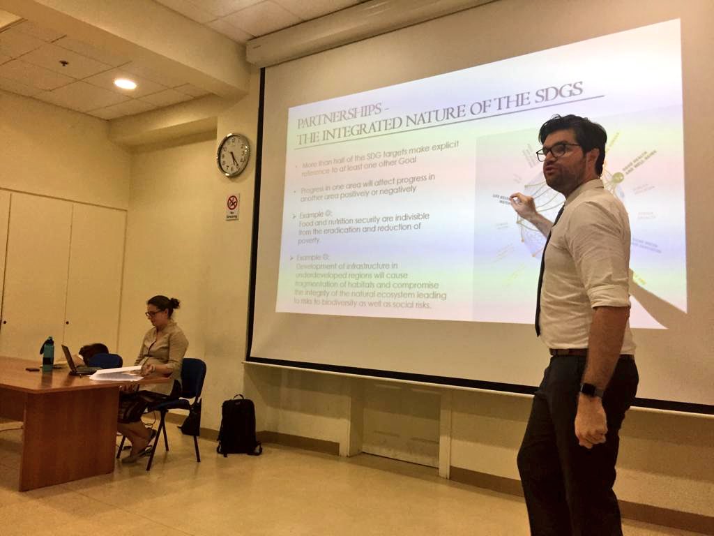 UNESCWA's tweet photo. #ModelESCWA 2018 is happening tomorrow! 70 students from @AUB_Lebanon &amp; @USJLiban will be simulating a ministerial session, the regional commission’s governing body. They’ve been preparing for several weeks to debate issues related to conflict and development in the Arab region. https://t.co/npPbaZ0Eqk