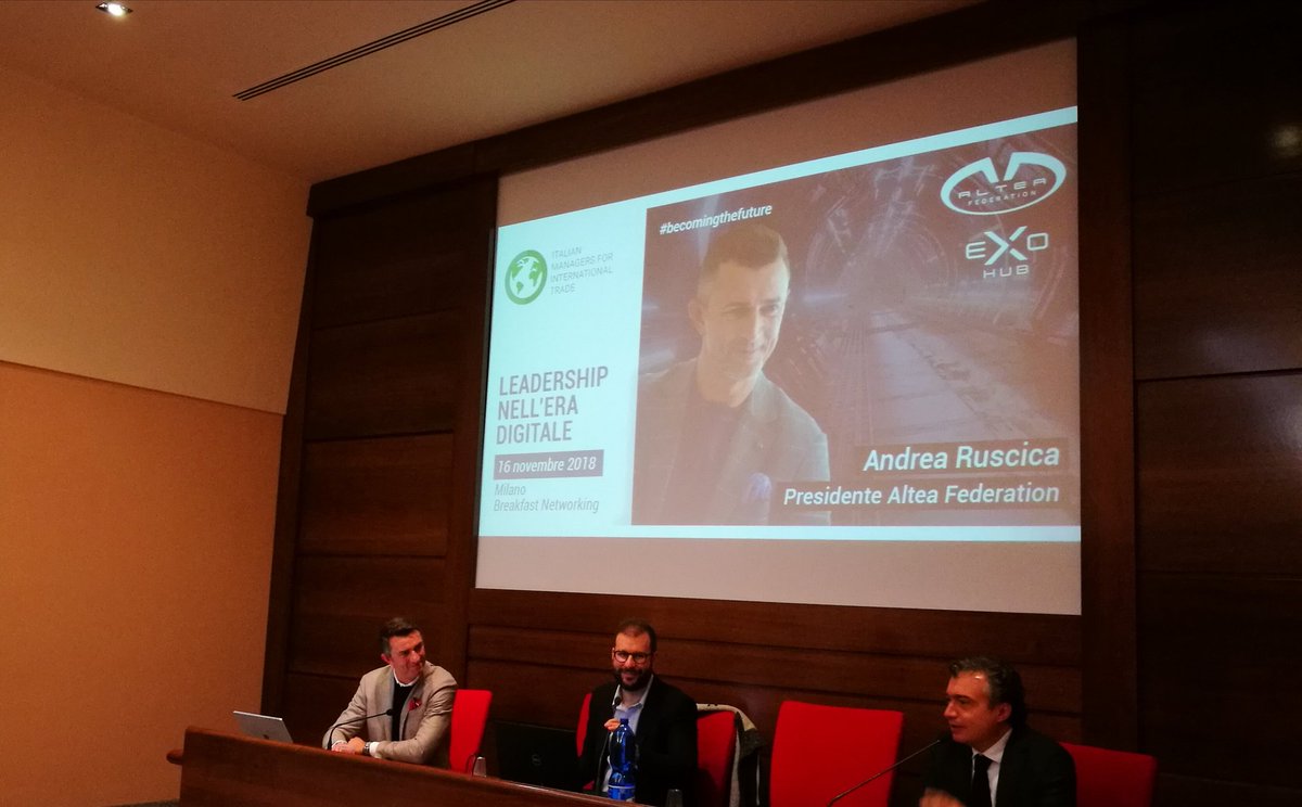 aruscica's tweet photo. ☕ Breakfast networking in @assimit1 per la mia visione sulla leadership del futuro e interpretare i cambiamenti in atto lungo le direttrici #human #innovation #growth 🚀 #becomingthefuture @alteafederation #exohub #leadershipdigitale #organizzazioniesponenziali https://t.co/zMmxePAzj8