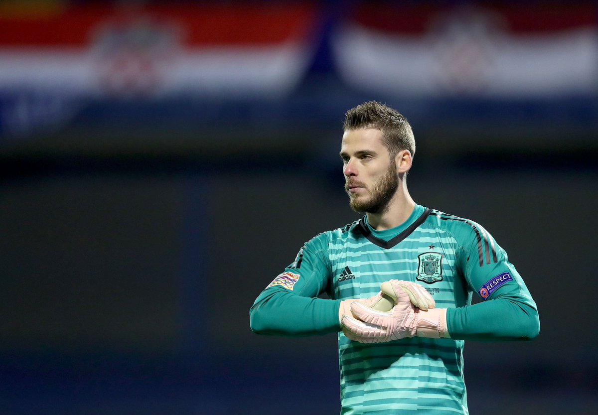 De Gea, en el duelo ante Croacia.