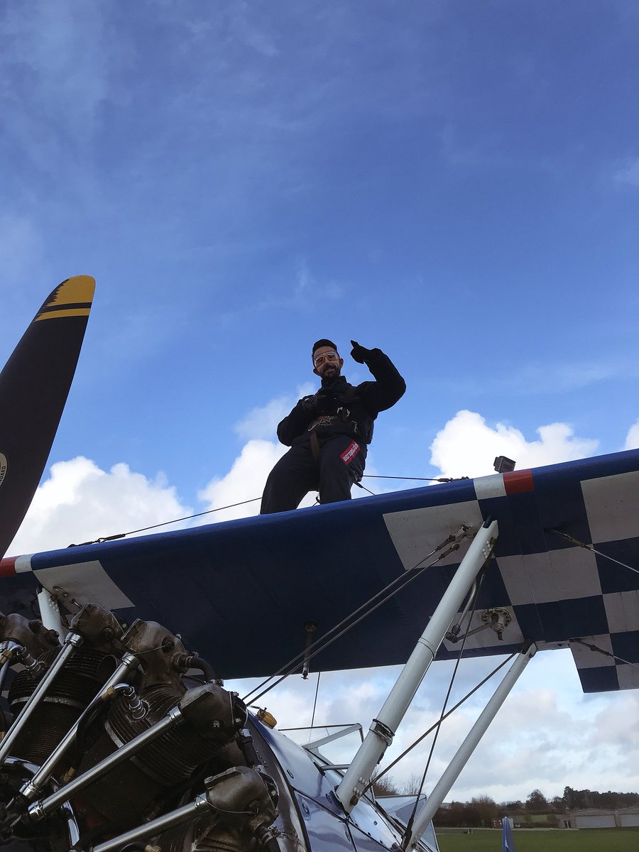 CapitalSWales's tweet photo. Here I am, strapped to a plane...how will I get on?😂 find out next! #YesWeek https://t.co/VZyUw1S5SZ