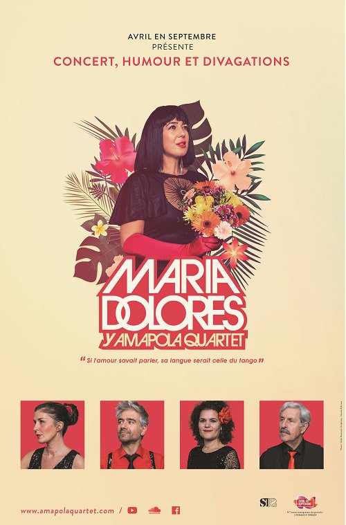 LaForge_aubigny's tweet photo. Amapola Quartet et Maria Dolores
Humour musical

Si l'amour savait parler, sa langue serait celle du tango.

Samedi 17 novembre 20h30 
Aubigny sur Nère - La Forge
10€ Tarif plein /5€ Tarif réduit / Gratuit moins de 12 ans
Réservations 02 48 81 50 06 https://t.co/Ro5DxsYK6b