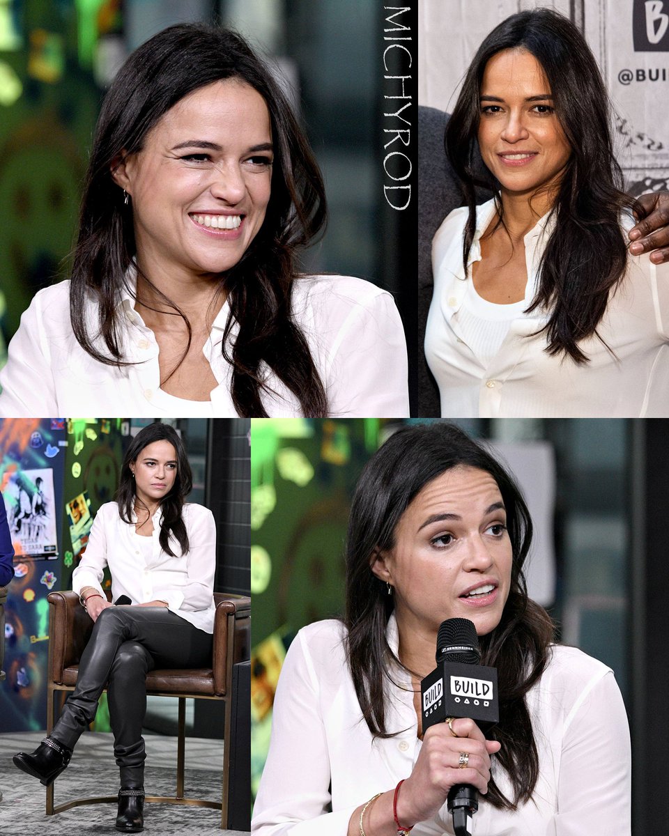 #MichelleRodriguez visited Build Series to discuss #WidowsMovie on November 12, 2018 in NYC.