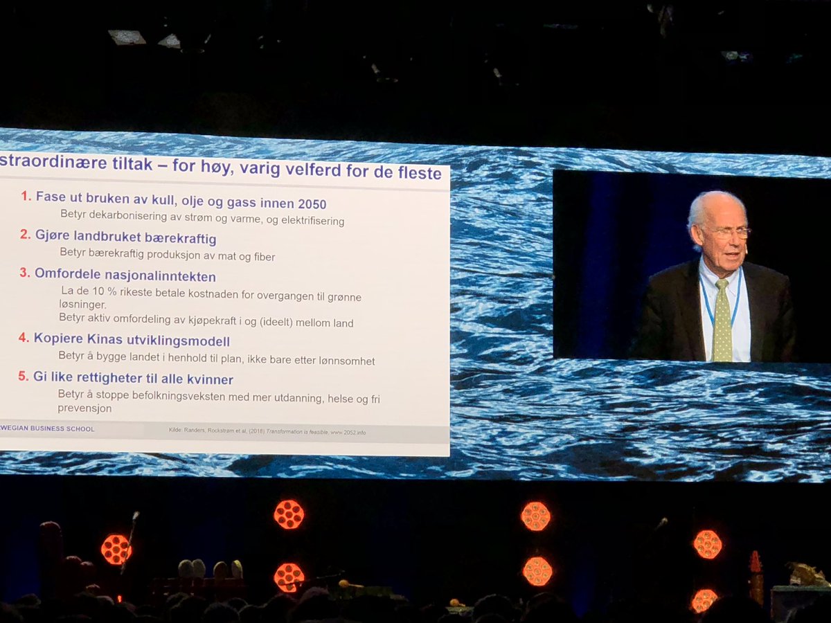 Disse 5 punktene må vi løse for å nå  bærekraftsmålene. Professor Jørgen Randers helt strålende om global #SDG status, men tegner et bekmørkt bilde:  -Dette kommer vi ikke til å klare! #BNmøte