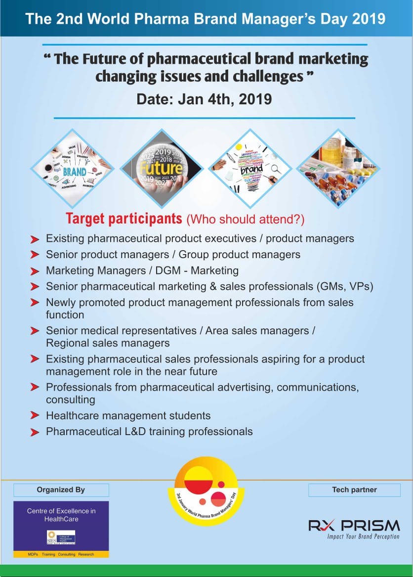 apurvaa14's tweet photo. We are glad to announce that Brand Manager's Development program cum workshop is going to be held on January4th and 5th January 2019. Highlights of Program : 4 keynote address   Relaease of two new books on pharmaceutical Marketing Registration open https://t.co/iO7WS9QseP