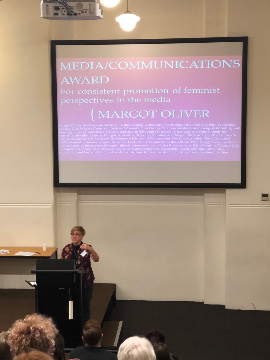 cassandragoldie's tweet photo. “Not the Church, Not the State, Women must decide our Fate” #EDNAs2018 Margot Oliver what a communicator you are. For Consistent Promotion if Feminist Perspectives in the Media. Please Don’t ever Stop! https://t.co/HuAVIovyJ8
