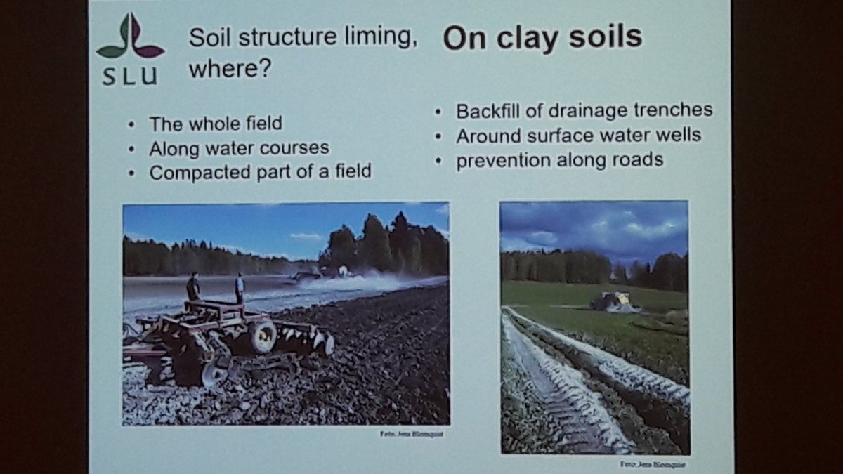 saripelt's tweet photo. #rakennekalkki toimii savimailla, käyttökohteita koko pellon levityksen lisäksi vaihtoehtoisesti pellon tiivistyneet kohdat tai salaojakaivannot, Kerstin Berglund SLU #NutrinFlow @ProAgria https://t.co/y9mM3t3tmT