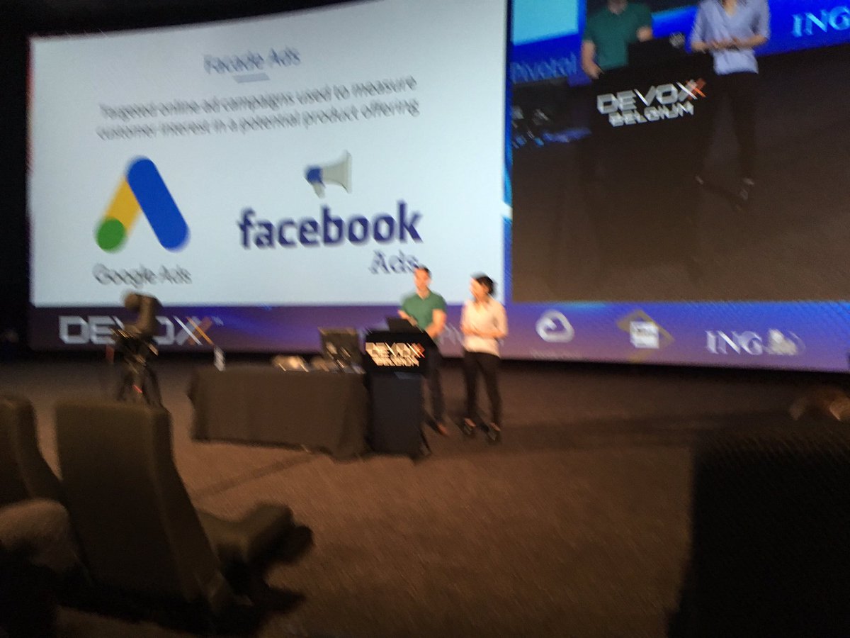 stieno's tweet photo. Start with a hypothesis and then test them #leanstartup. Techniques; Facade Ads, Wizard of Oz, Kickstarter Campaigns, ... #bppca #devoxx https://t.co/Bu5ize2hBz