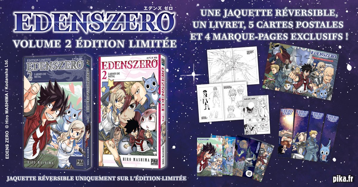 Une édition limitée pour le second tome français du manga Edens Zero d'Hiro MASHIMA
mangamag.fr/actualite/actu…