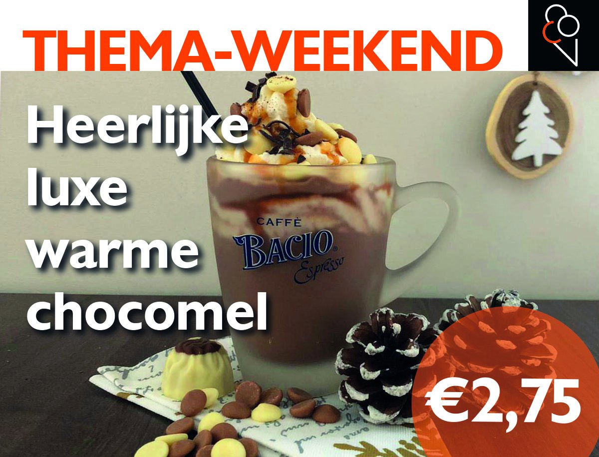 Na een heerlijke wandeling verdien je toch zo'n warme chocomel?

Bezoek ons op vrijdag, zaterdag en zondag van 10.30 - 20.30 uur.