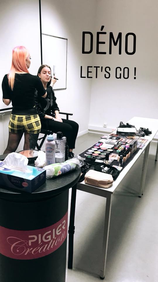 PIGIERCreation's tweet photo. Démo de Marion Caméléon chez Pigier Paris pour la Masterclass de Nyx Professional #Makeup 💄🤗#beauté https://t.co/Yw7ScNHRYZ