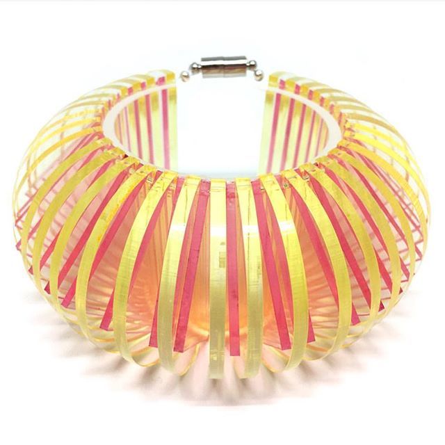 There needs to be more love for bracelets, especially as so few of us wear watches now there’s more room for wrist adornments.

This fab bracelet is from <a href="/abbiegaiger/">Abbie Gaiger</a> based in the JQ. All hand dyed acrylic, Abbie’s jewellery adds subtle pops of colour to an outift and her lo…