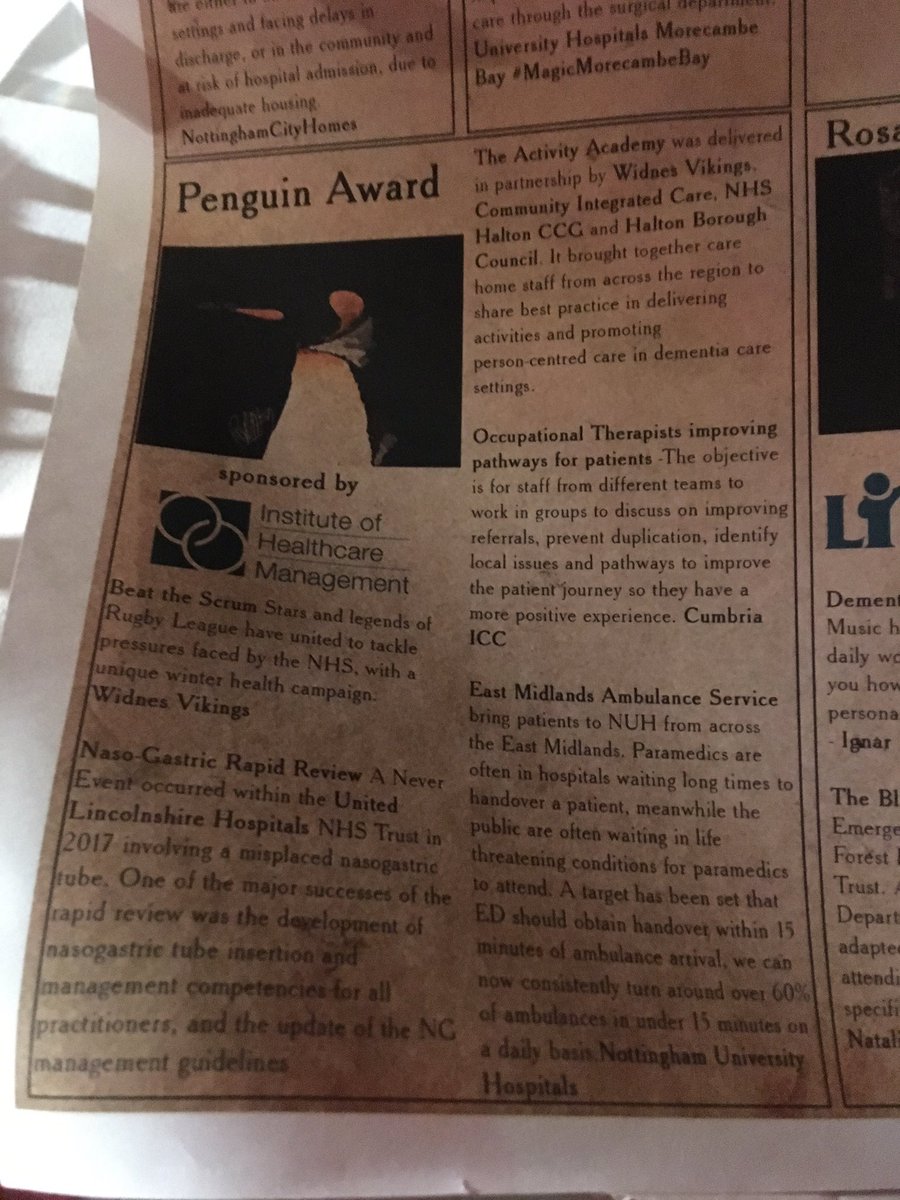 Such a fabulous experience at the #FabAwards18 yesterday! Very proud to have collected our teams certificate and to see the amazing things the amazing work people are doing across our NHS #inspired #1940s @CumbriaOT