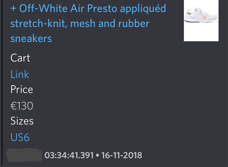 free sneaker discord