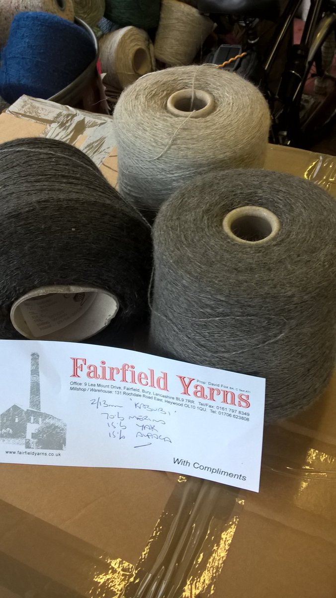 Every Friday is Black Friday at Fairfield Yarns.  How about this at £30/kg?  And there's plenty more bargains in the Mill Shop.