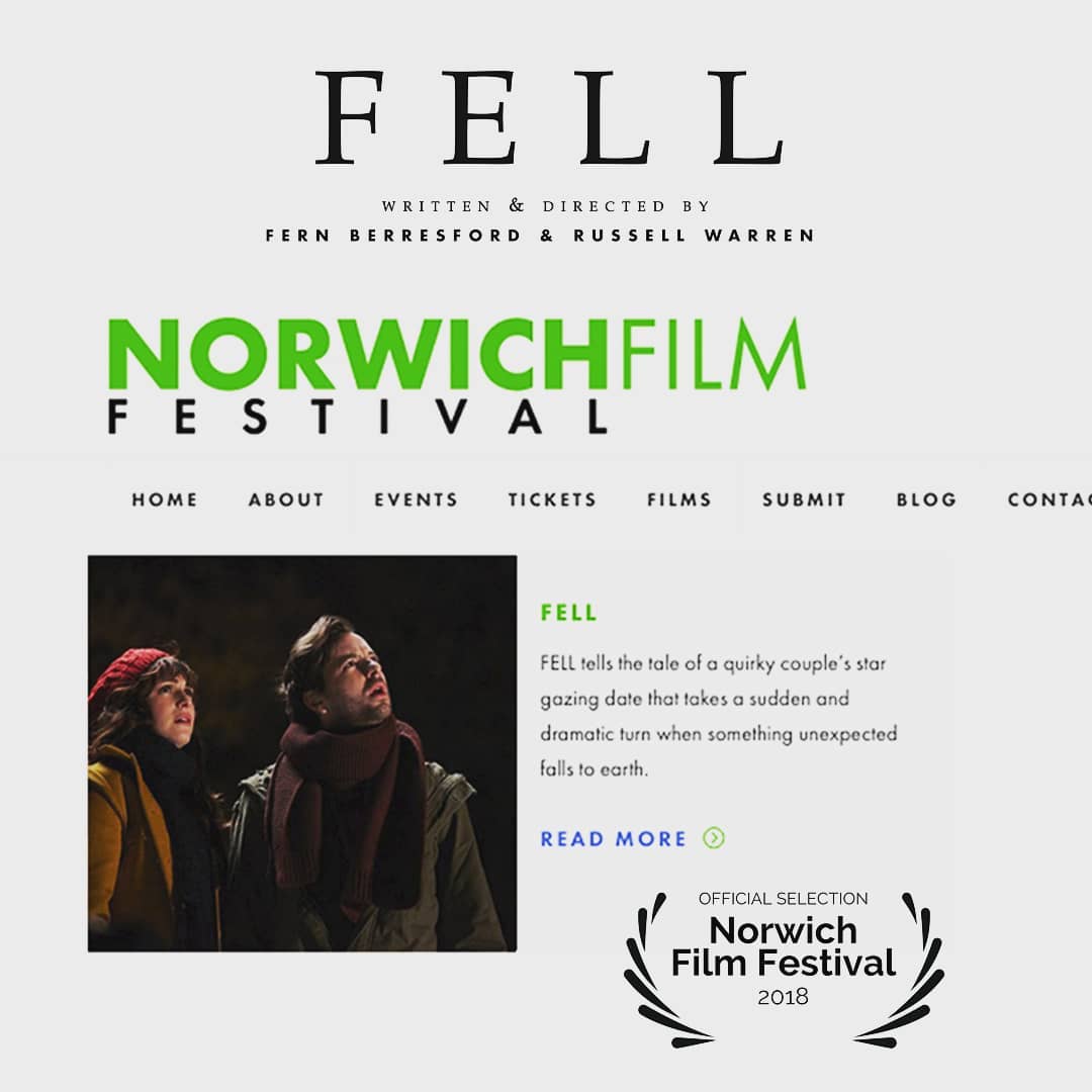 FellShortFilm's tweet photo. TONIGHT! FELL will be screening at the @norwichfilmfest as part of the BITE SIZE SHORTS event! THANK YOU! #nff2018 #norwich #festival #officialselection #filmfestival #indie #film #scifi #supportindiefilm #shortfilm #space #british #cinema https://t.co/SNSknt2Zba