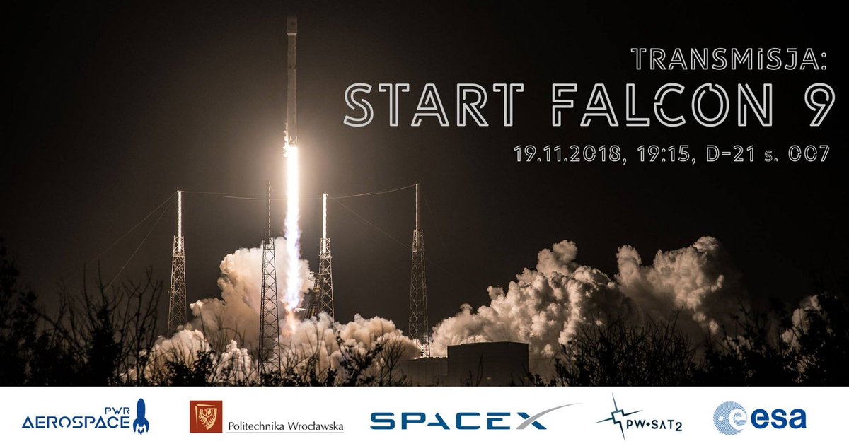 CWINT_PWr's tweet photo. Jeśli chcecie obejrzeć razem z nami start rakiety Falcon 9 zapraszamy w poniedziałek do nas, szczegóły pod linkiem: https://t.co/BGtOdaBQb2 https://t.co/yzqyDKKoGV
