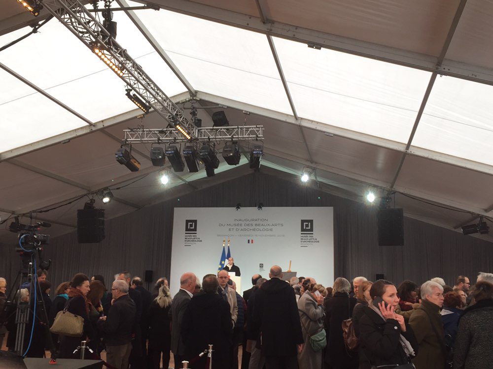 RE_Doubs's tweet photo. [#imbaack]

Inauguration du musée des beaux arts et d’archéologie de #Besançon 

Quelques instants avant l’arrivée du Président de la République @EmmanuelMacron 🇫🇷 https://t.co/JjMnfET6YX
