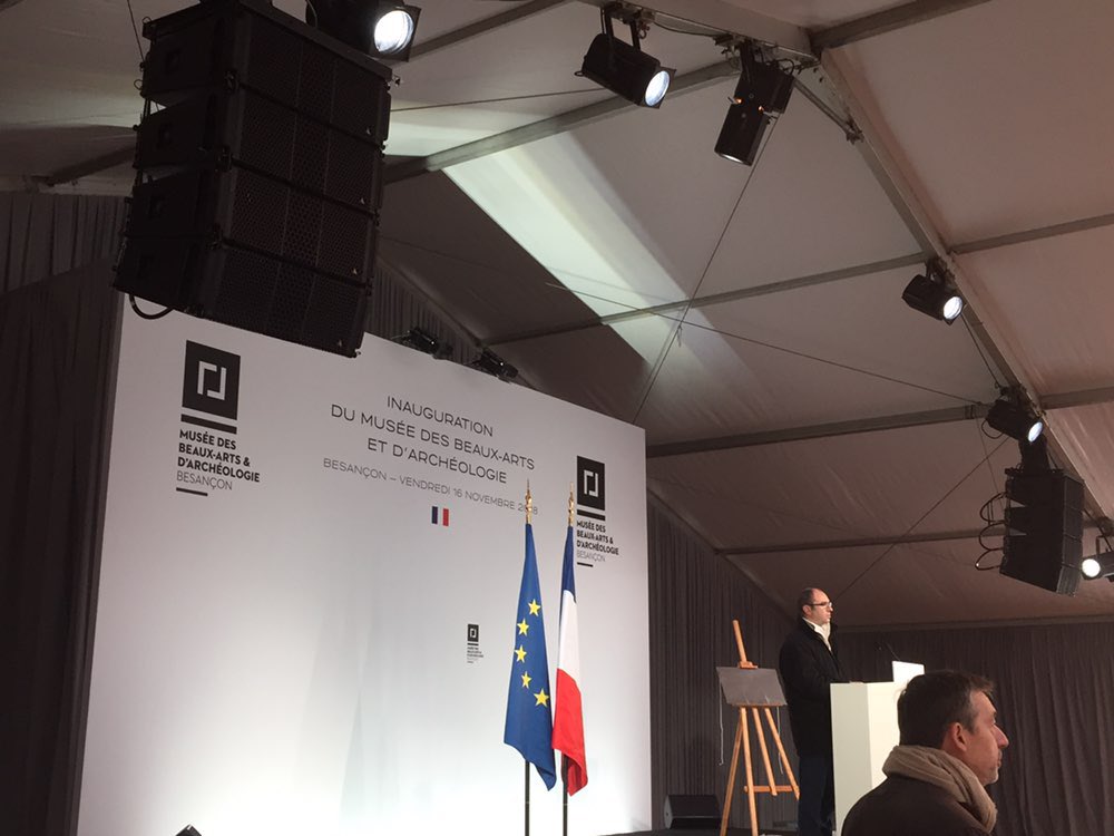 RE_Doubs's tweet photo. [#imbaack]

Inauguration du musée des beaux arts et d’archéologie de #Besançon 

Quelques instants avant l’arrivée du Président de la République @EmmanuelMacron 🇫🇷 https://t.co/JjMnfET6YX