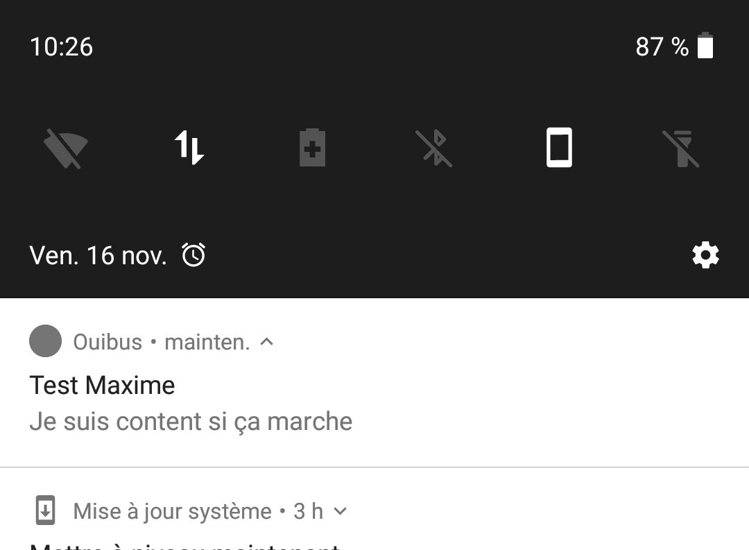 tibohuckert's tweet photo. Oui Maxime ça marche @OUIBUS #testenprod https://t.co/A6PBAoo1VD