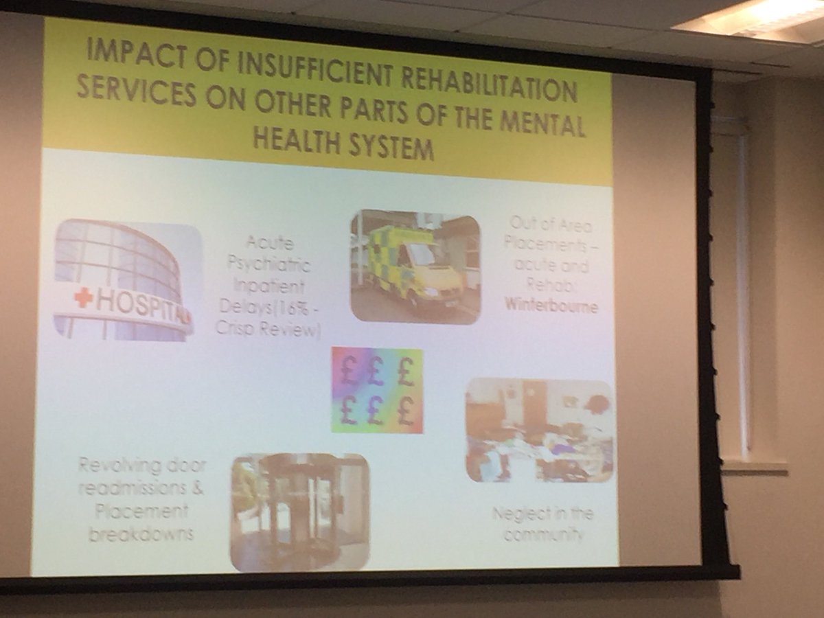 CatrionaNeil's tweet photo. @skalidindi1 showing us the importance of #GettingItRightFirstTime and how insufficient rehab services leads to pressure on other services #RehabPsych https://t.co/40Rcl2fDni