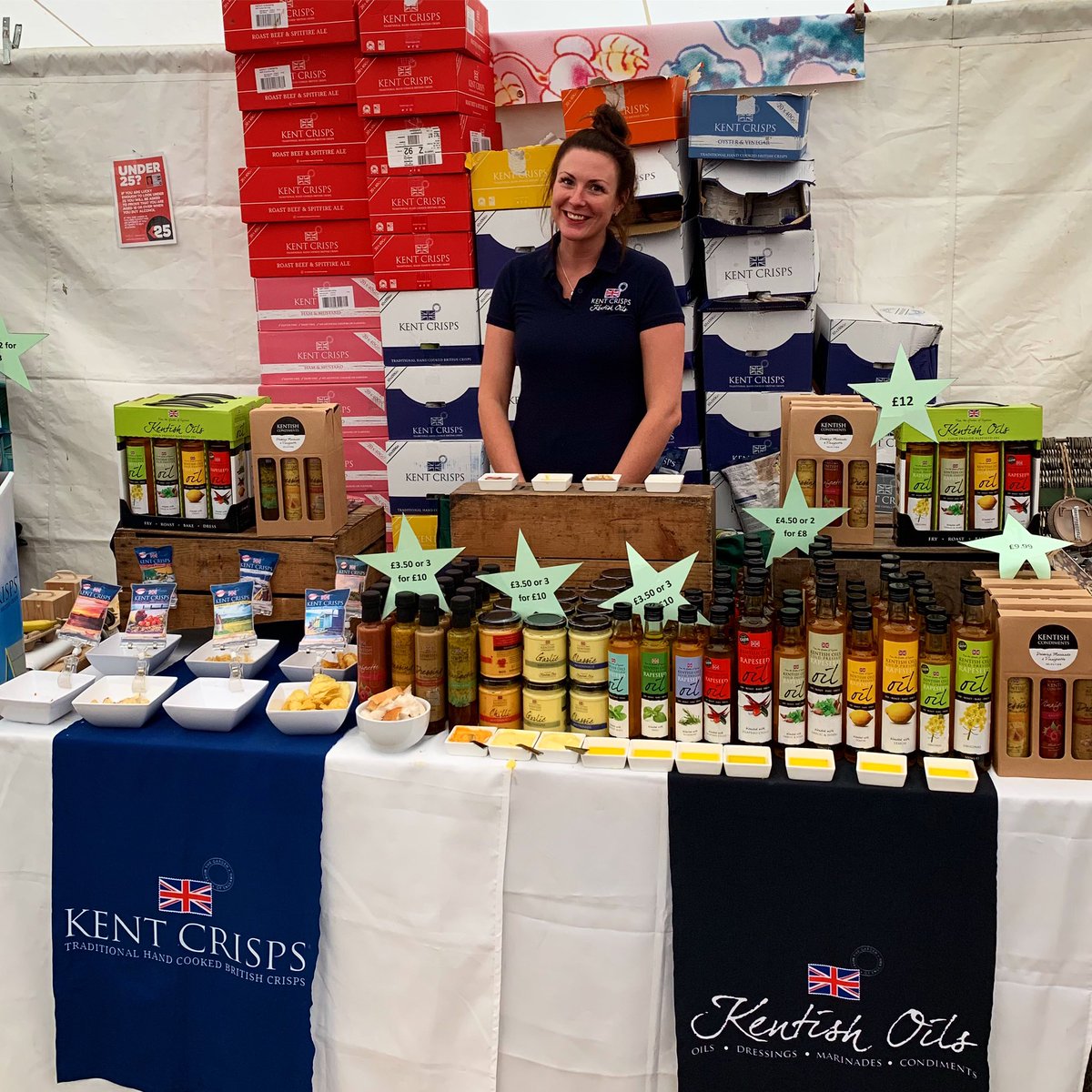 KentishOils's tweet photo. Back @wealdentimes mid winter fair for another day! Come & see us in the food marquee, just by the street food café.
We have all our oils, mayonnaises & dressings as well as gift boxes which were flying off the stand yesterday!
#wtfair #wealdentimes #midwinterfair #kentishoils https://t.co/5TBdDN71ze