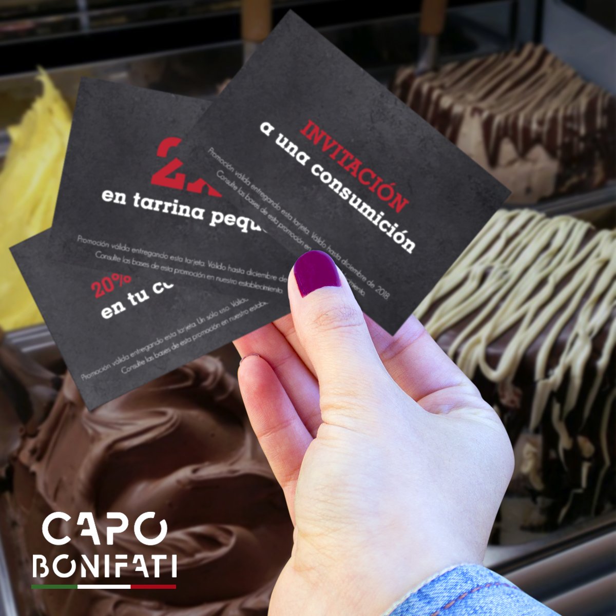CapoBonifati's tweet photo. ¡QUIÉN TOMA HELADO TIENE PREMIO!🤩🍦
🔸2⃣✖1⃣ en tarrinas de helados.
🔸20% de descuento en helado🔝
🔸Helado GRATIS‼
Para conseguir alguno de estos premios solo tenéis que venir a #CapoBonifati y tomar vuestro sabor de helado favorito🤪 https://t.co/F94kR8Jdnj