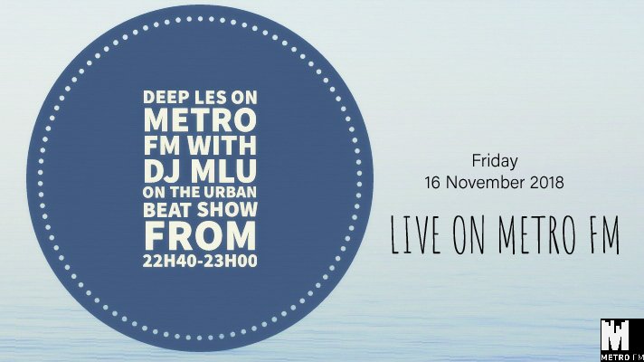 DeepLes_SA's tweet photo. Good Day🗞️📰

Deep Les

Catch Me on The Urban Beat Show tonight Live On METRO FM With DJ MLU.

I will be talking about my latest release on MULTI-RACIAL RECORDS and more...

Tune In..

#DeepLes #MyStory #DJ #EmergingEP 

Peace ✌🏾 Love ❤️ Music 🎶 https://t.co/dFbnCVfn5s