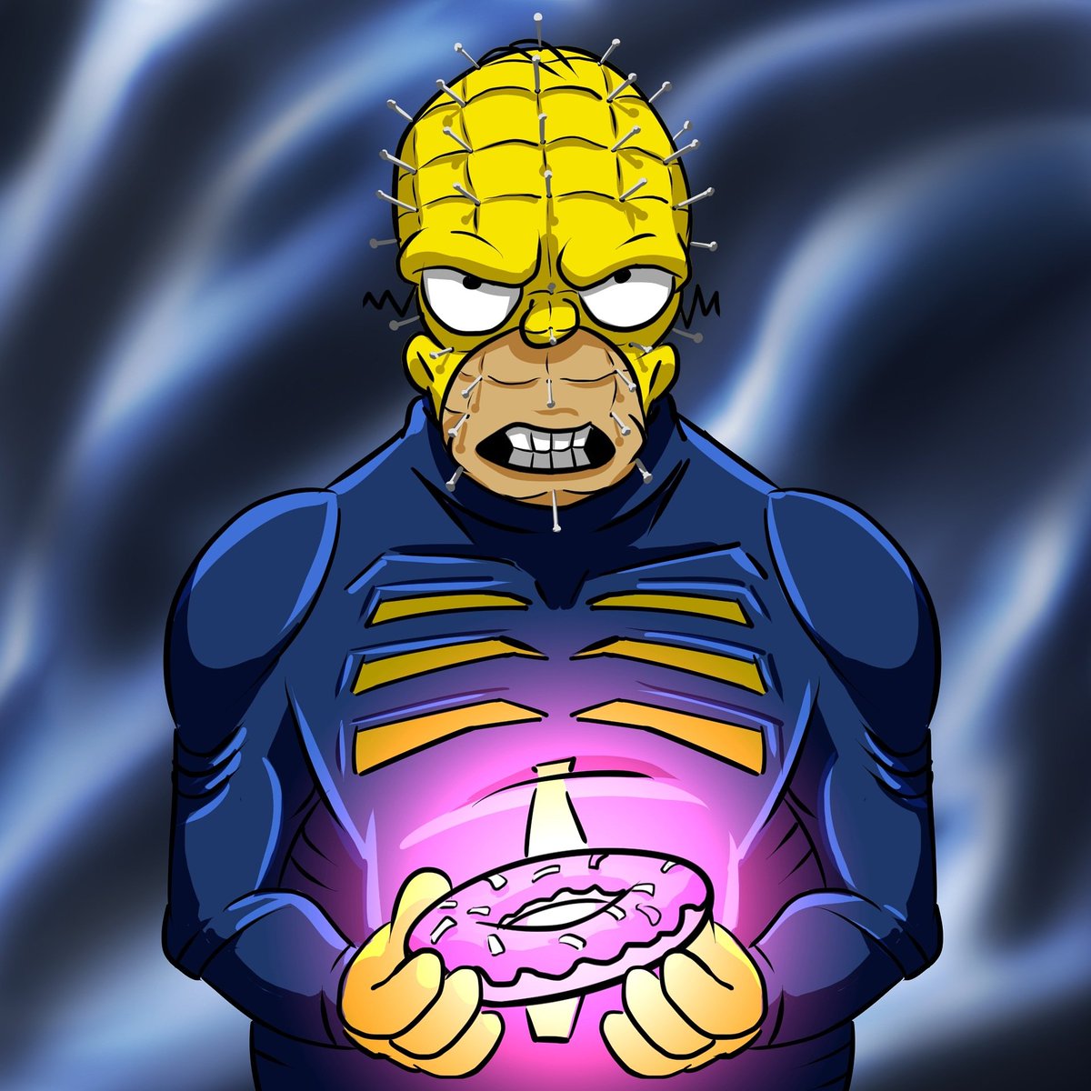 se7enhit's tweet photo. Another one of my #Inktober2018 #drwings I thought deserved #coloring
#homer #simpson as #pinhead from #Hellraiser
#Art #cartoon #horror #doughnuts #الرسامين_العرب #رسمتي🎨 https://t.co/gDdI5cq7xF