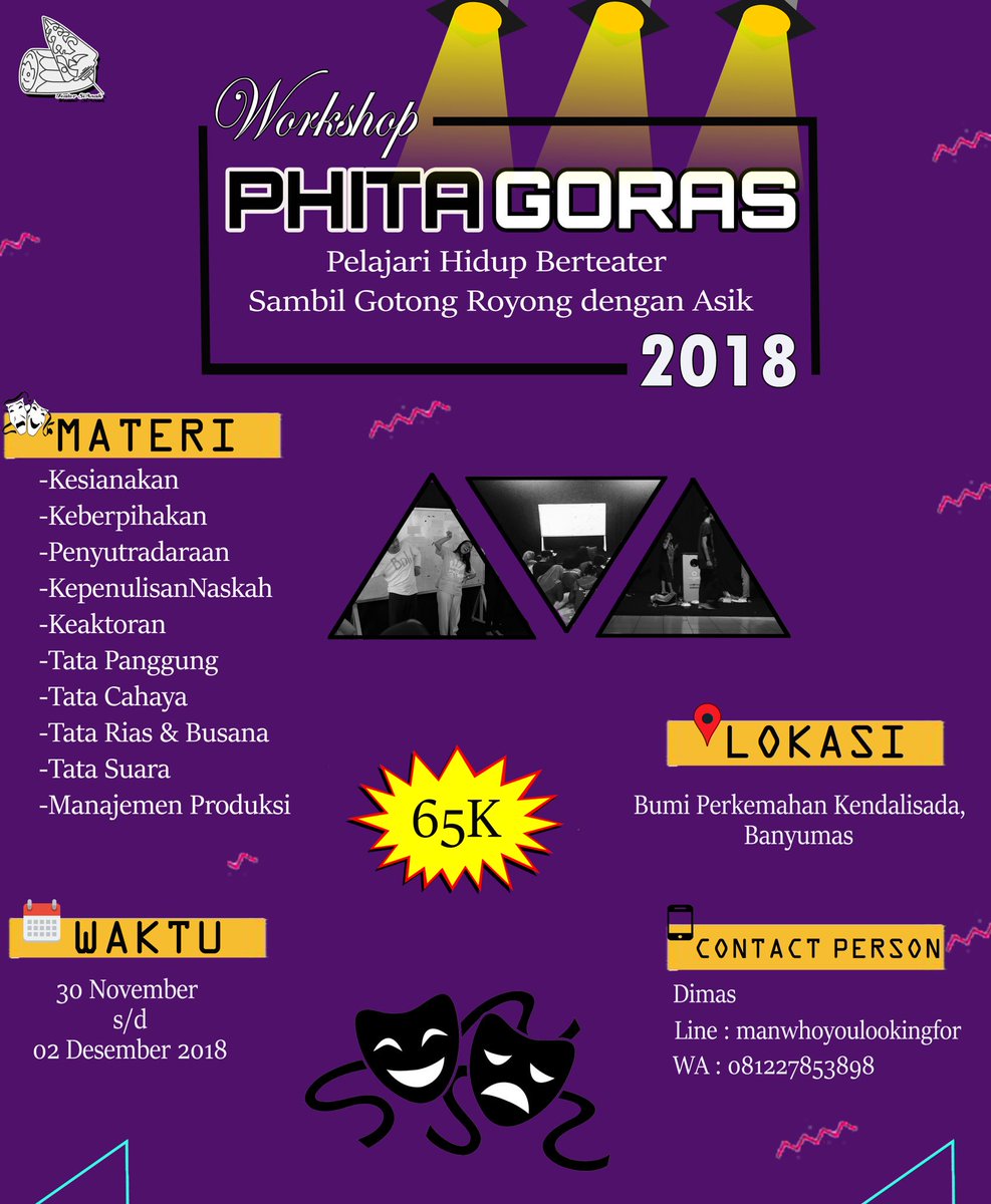 Salam Budaya, Salam Seni untuk Keberpihakan!
Kuajak kau merapat pada lingkaran kami selama 3 hari 2 malam. Bebas. Disini kau boleh membentuk dirimu sesuai hati pada ruang yang kami sediakan. 
Isi rumpang mu dengan keteateran bersama sedulur. kamu bisa menjawab, Apa itu Teater?