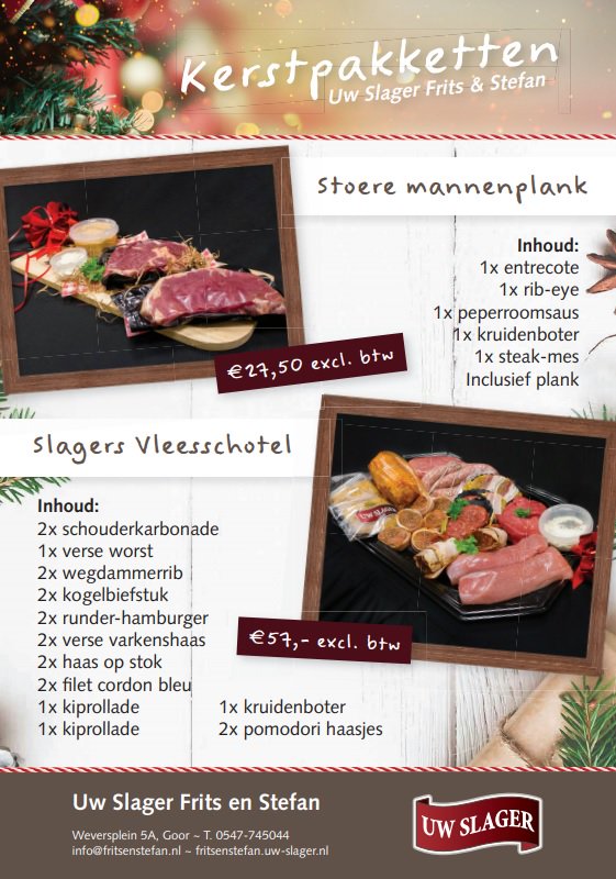 De eerste bestellingen voor kerst komen al binnen.. Heeft u al nagedacht om iets anders te geven met kerst? Bij ons is (bijna) alles mogelijk! info@fritsenstefan.nl