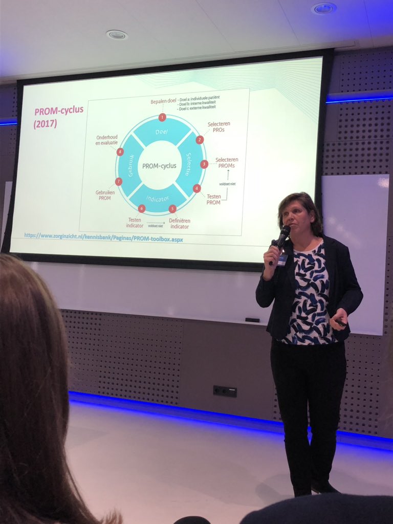 #PROMs Presentatie van de PROM-toolbox met PROM-wijzer en PROM-cyclus door Mattanja Triemstra