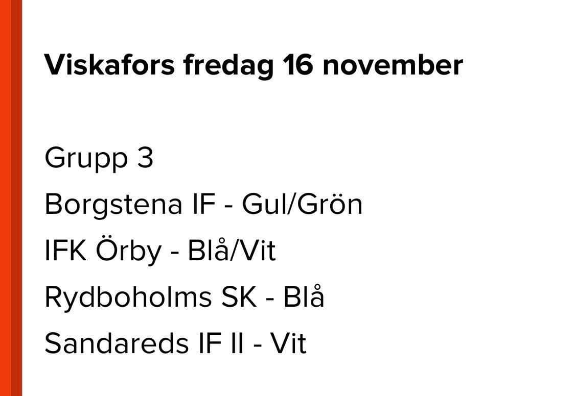 Dags för Knallen Cup i helgen och vi har två lag med. Sandareds IF II spelar första matchen ikväll kl 18.15 i Viskaforshallen. Sandareds IF I spelar sin första match 12.40 i Boråshallen på lördag.