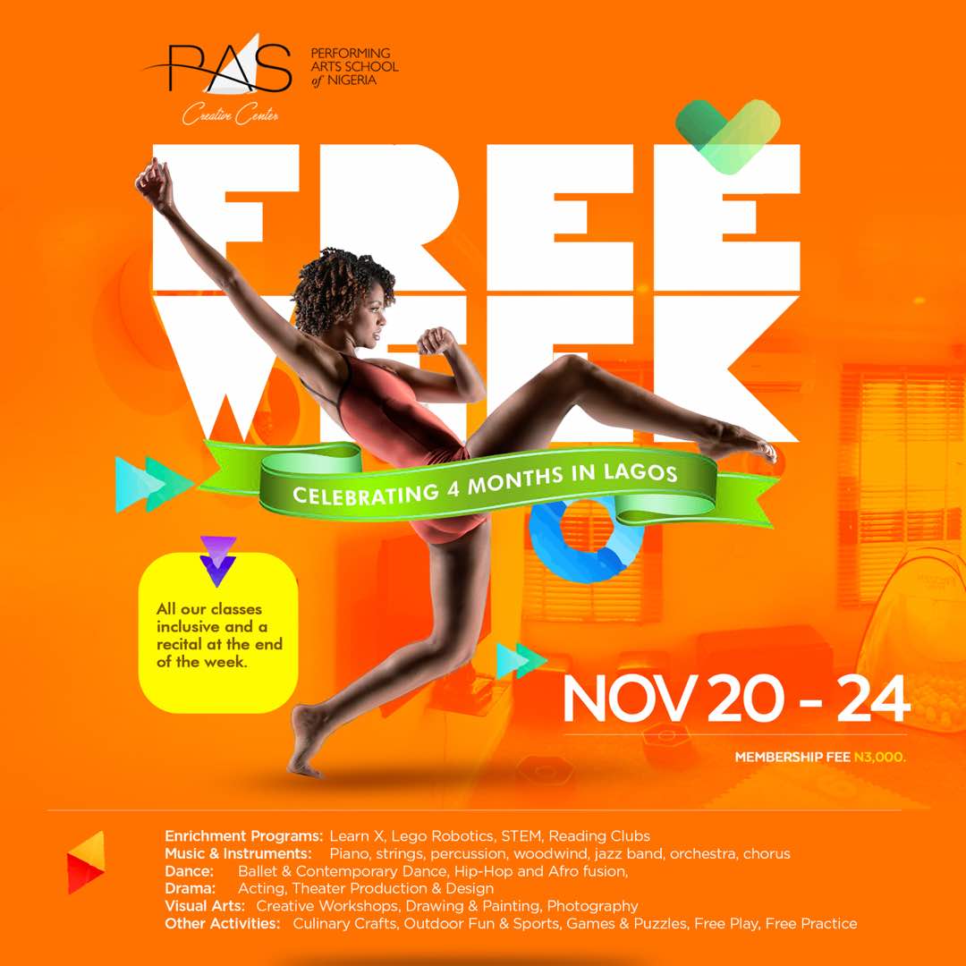 bellanaija's tweet photo. Dance, Music, and Art!🕺💃 Come enjoy the best of performing arts at the open house event hosted by @pasnigeria. The date is Tuesday, November 20th- Saturday, November 24th, 2018. https://t.co/HCwQNKRBmf #BNsc https://t.co/eA1h15qANh