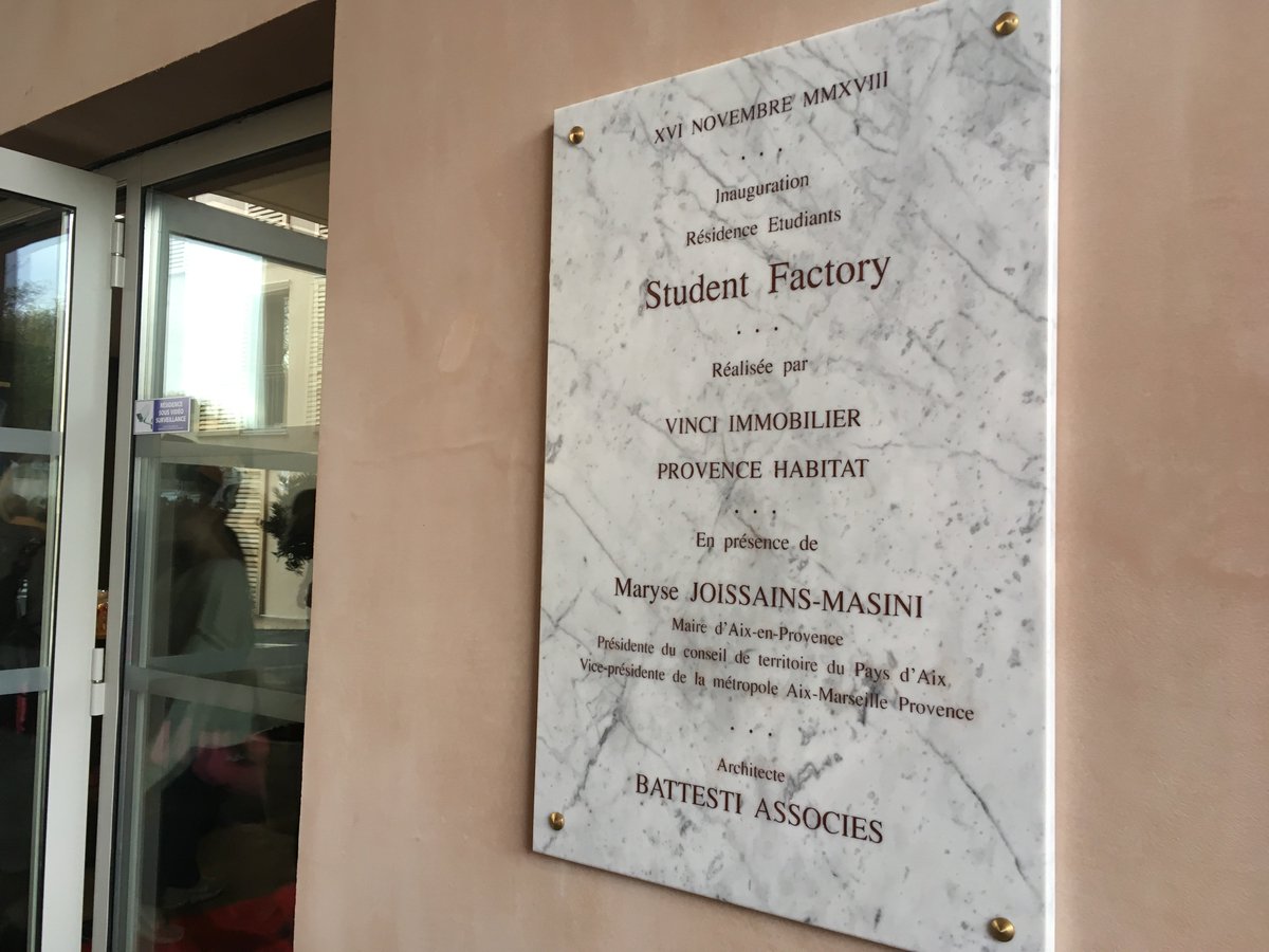 vinciimmobilier's tweet image. #VINCIImmobilier inaugure la résidence @StudentFactory_ Pont de l’Arc à Aix-en-Provence @aixmaville #NovaOm #ResidencesEtudiants
