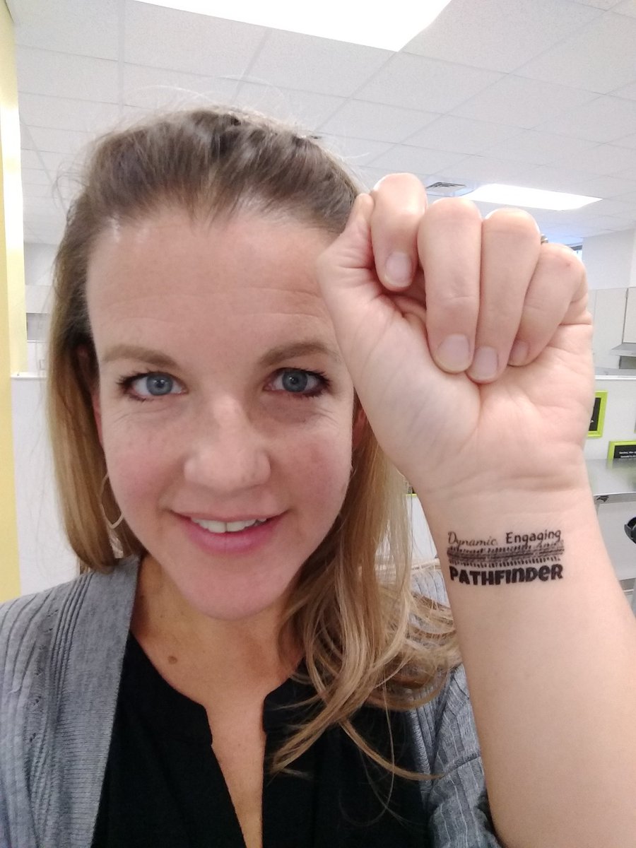 BethMCampbell's tweet photo. A friend taught me to articulate my #personalbrand, to focus on the unique contribution that I make to the profession. Today, with my @kenanfellows team, I congratulate @mandmtown on his new role! #KenanBranded #MakingOurMark #thetattooistemporarybutthedifferencewemakeisnot https://t.co/wF13vMJgME