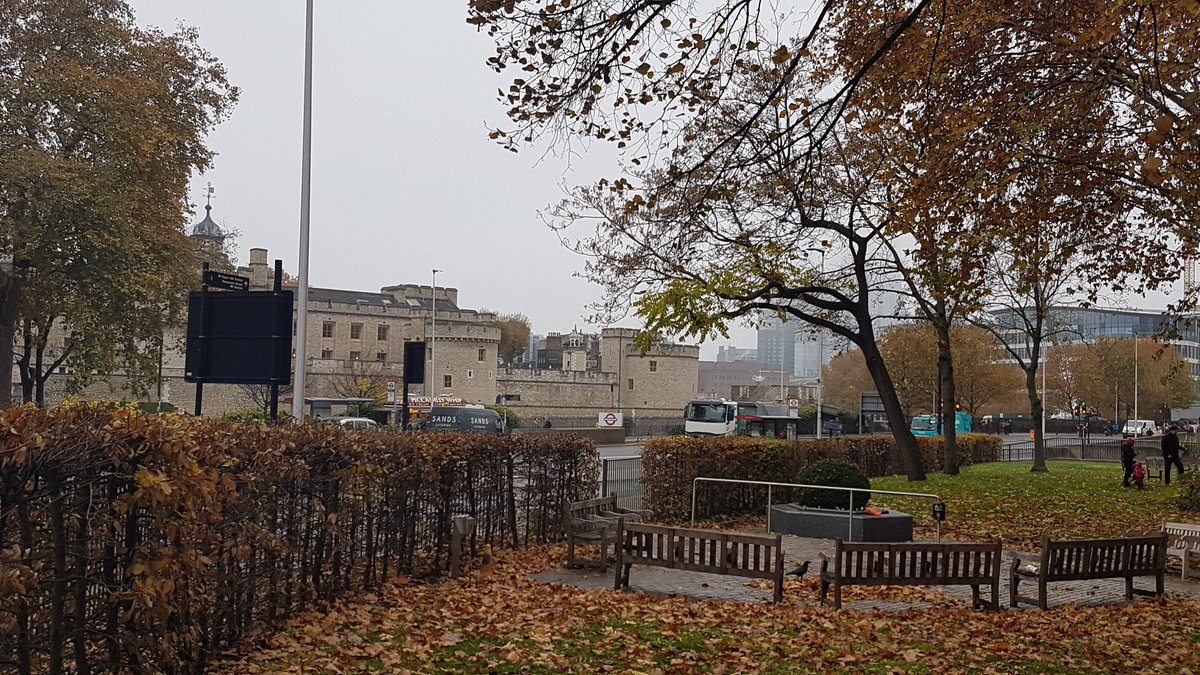 LightbulbJo's tweet photo. A grey day in #London but still lovely to #LookUp at Tower Hill and enjoy my reflection of #clcconf18 and #eLNCT18 yesterday https://t.co/x1Hbcss4KQ