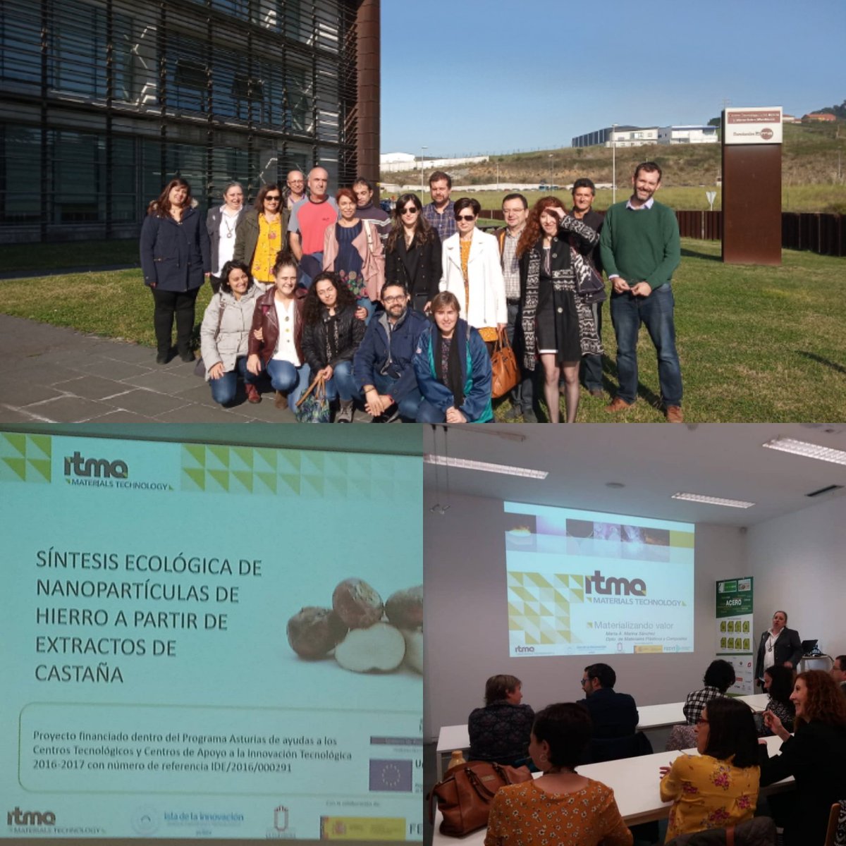 Tercera visita del  ciclo #Descubreelcentrodelacero. Hoy María Marina, nos hablo de la síntesis ecológica de nanoparticulas a partir de extractos de castaña #Avilés #ciencia #futuro <a href="/Fundacion_ITMA/">Fundación ITMA</a> <a href="/CECurtidora/">Sociedad Desarrollo La Curtidora</a> @ICONO_FECYT