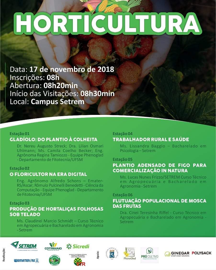 phenoglad1's tweet photo. 🌸🌻 CHEGOU A HORA!!!
🍉🍓 Amanhã tem Dia de Campo sobre HORTICULTURA, promovido pela SETREM, em Três de Maio, RS, parceria SETREM/PhenoGlad/Emater.
➡️➡️ Acompanhe nas redes sociais PhenoGlad tudo o que vai rolar durante o evento!!!
#horticultura #setrem #emater #ufsm https://t.co/BVKuDxEYEO