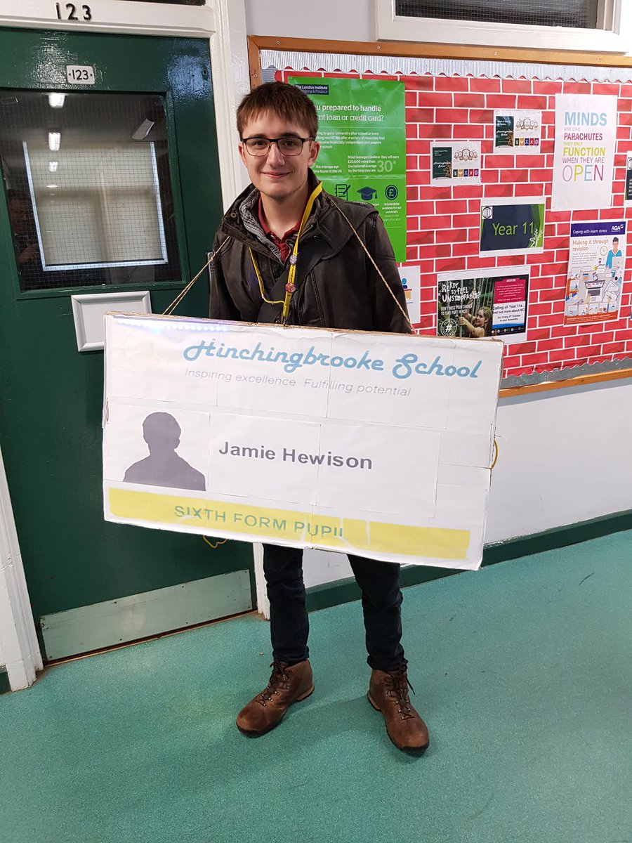 HBK_School's tweet photo. #BBCchildreinneed day means non-school uniform. Jamie has come into school as the 'Lanyard Police' #VeryWitty https://t.co/Jh771Wsoha