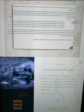 UffiziGalleries's tweet photo. Nel #CodiceLeicester si trova la prima dettagliata descrizione del moto delle onde e degli effetti del loro impatto sulle rive del mare o sulle sponde dei fiumi. Leonardo interpreta i moti ondosi in termini di peso,impeto e percussioni.
#UffiziforLeonardo #codescope #Leonardo500 https://t.co/vLp9haUhYS