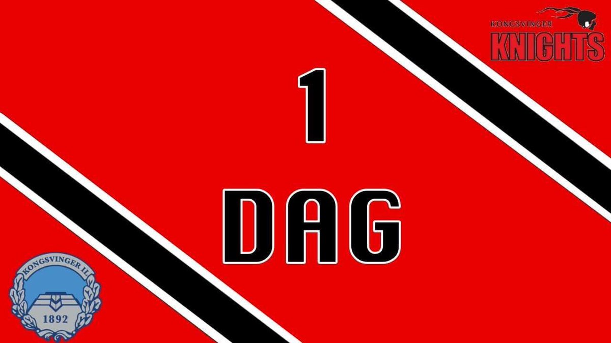 Nå er det kun 1 dag til Kronekampen i Kongshallen! Gratis inngang og kaffe. 
Pucken droppes kl 16:00 mot Comet Halden. Håper vi sees!😁