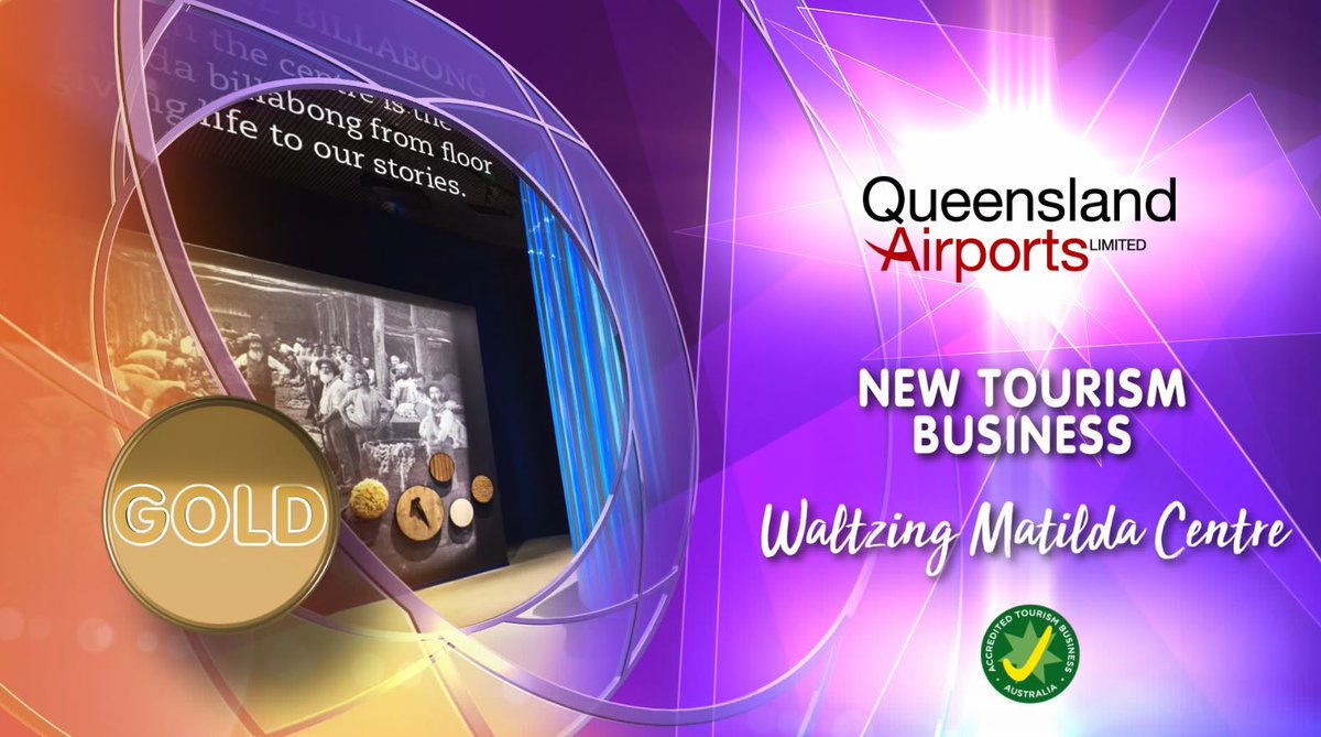 The Waltzing Matilda Centre opened its doors in April &amp; has taken out Gold for ‘New Tourism Business’! Cairns Aquarium &amp; Reef Research Centre takes home Silver. What a great start for 2 fantastic businesses! Sponsored by Queensland Airports Limited. #QTA18 ow.ly/uu1P30mCZ7d