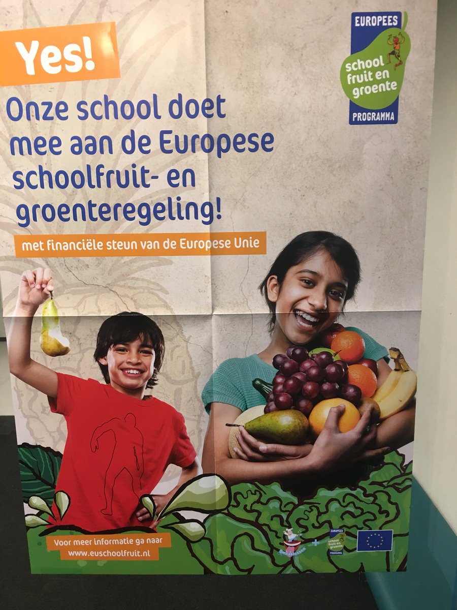 VanDetschool's tweet photo. Wij zijn er klaar voor! Vanaf deze week krijgt de VanDetschool weer een gevarieerd aanbod schoolfruit en groente @euschoolfruit @StgOrion @GAvoorgezond020 https://t.co/zcCfnzxaOW
